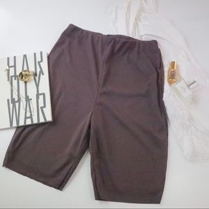 Brown biker shorts